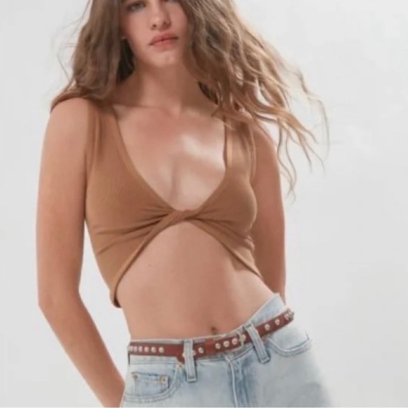 Urban Outfitters Out From Under Twist Tank (Black, Tan, M/L) - Picture 11 of 16